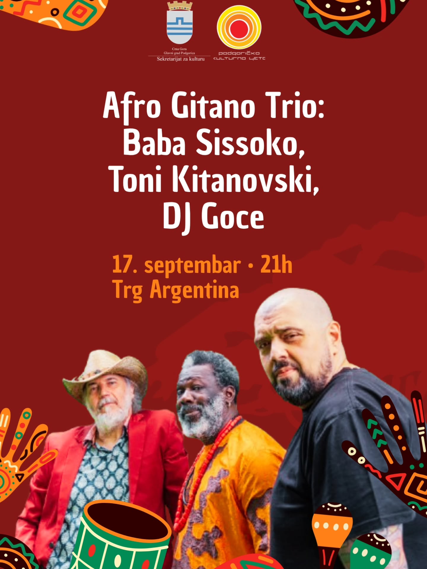 Afro Gitano Trio: Podgoričko Kulturno Ljeto