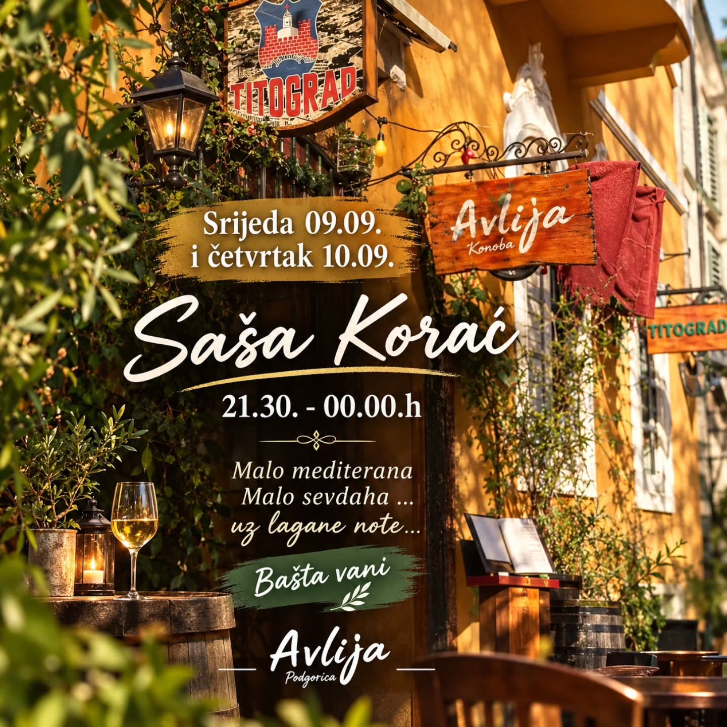Mediterranean and Sevdah Nights with Saša Korać