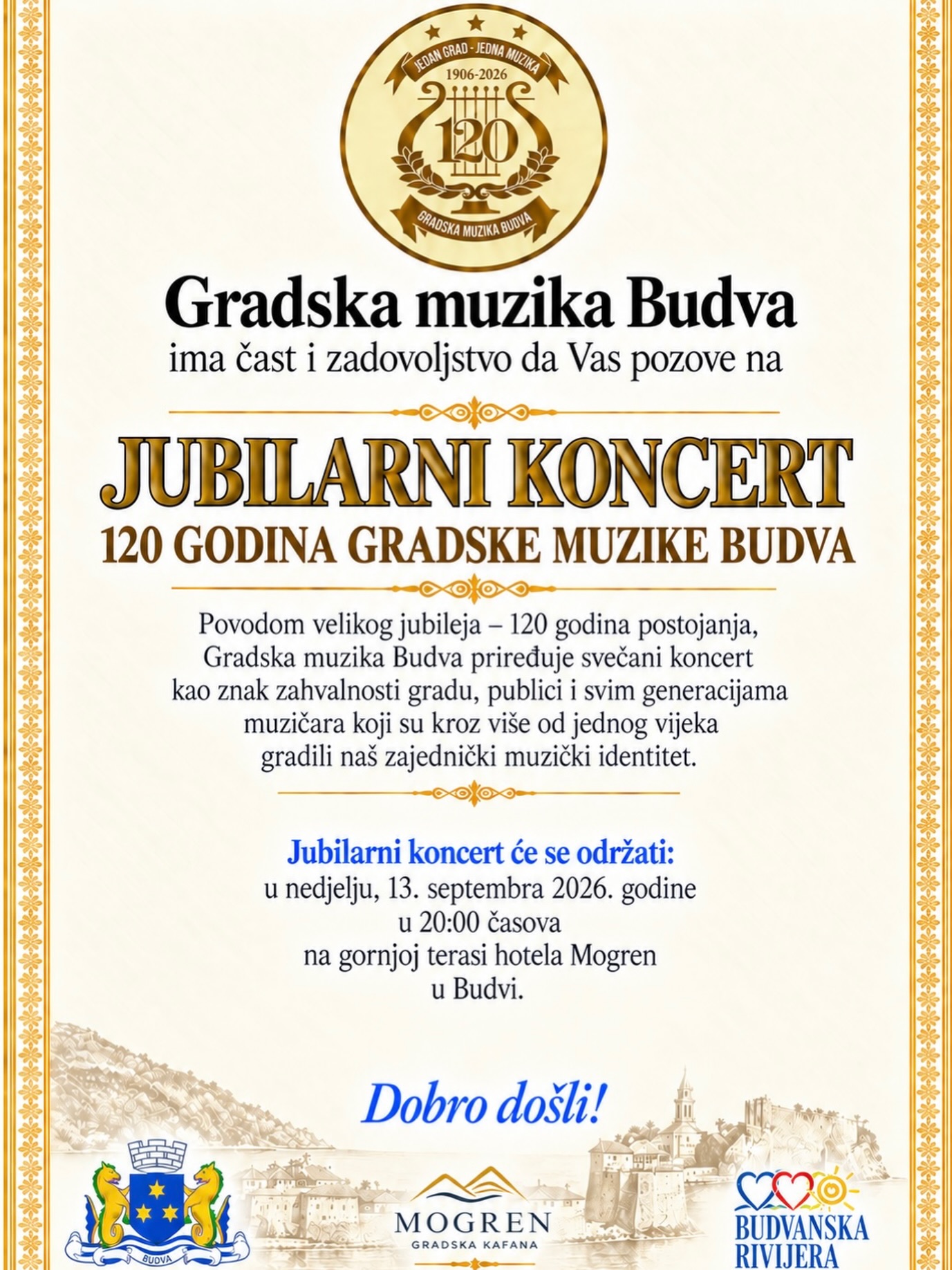 Jubilee Concert: 120 Years of Budva City Music