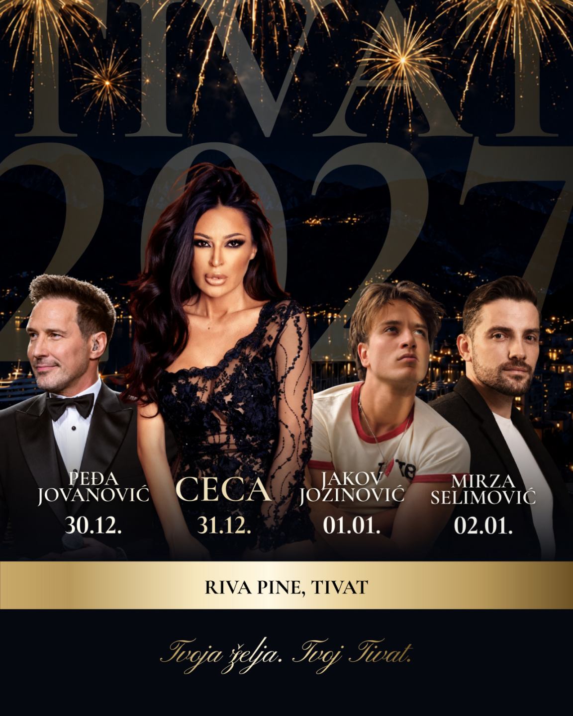Tivat New Year: Peđa Jovanović & Priganitze