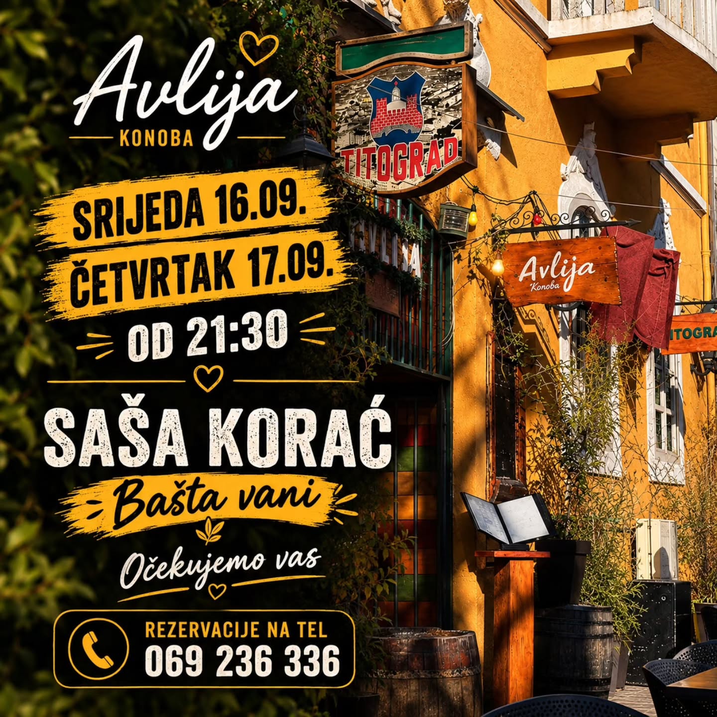 Saša Korać Live in Avlija Garden