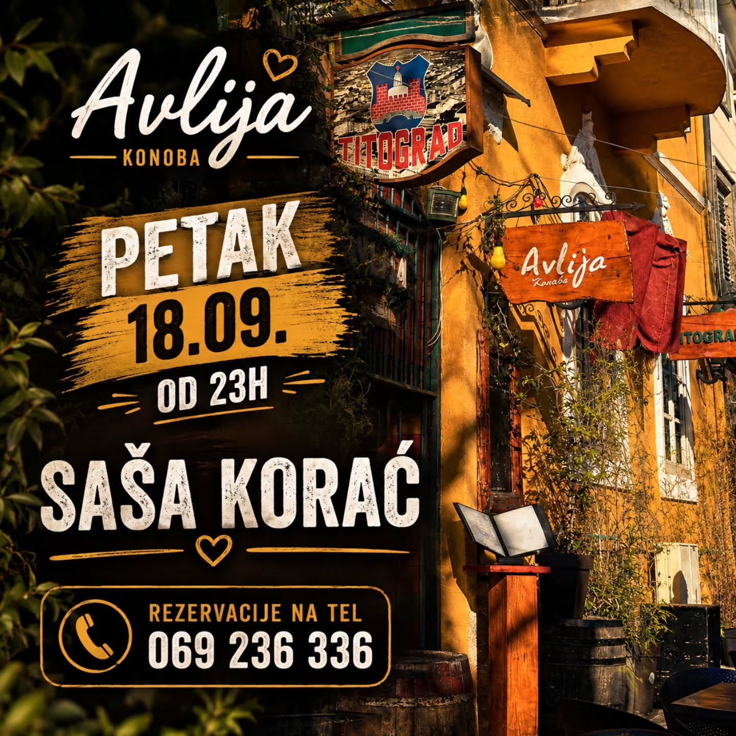 Friday Night at Avlija with Saša Korać