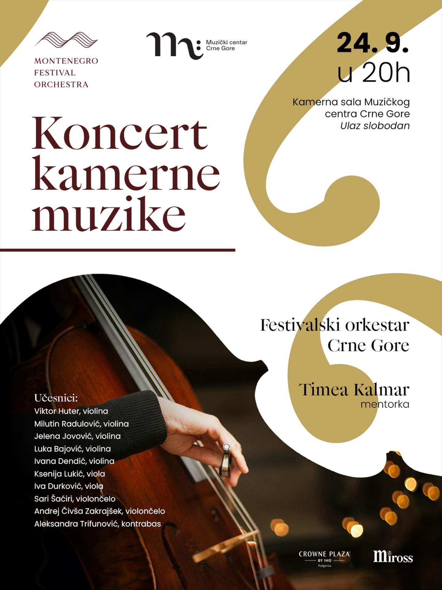 Chamber Music Concert with Montenegro Festival Orchestra