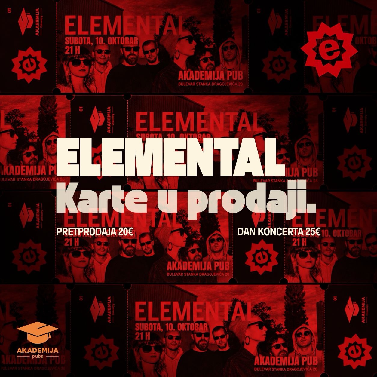 Elemental Live at Akademija Pub