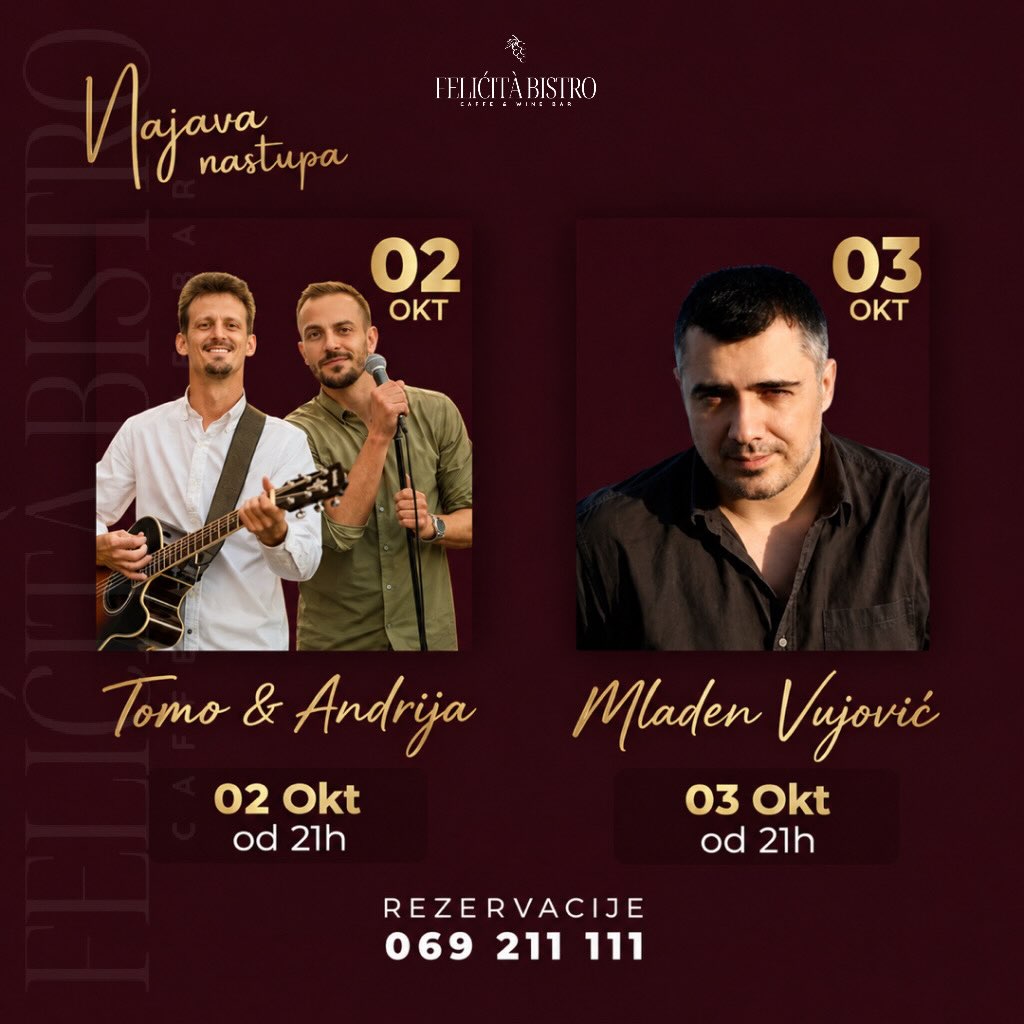 Live Music: Tomo & Andrija