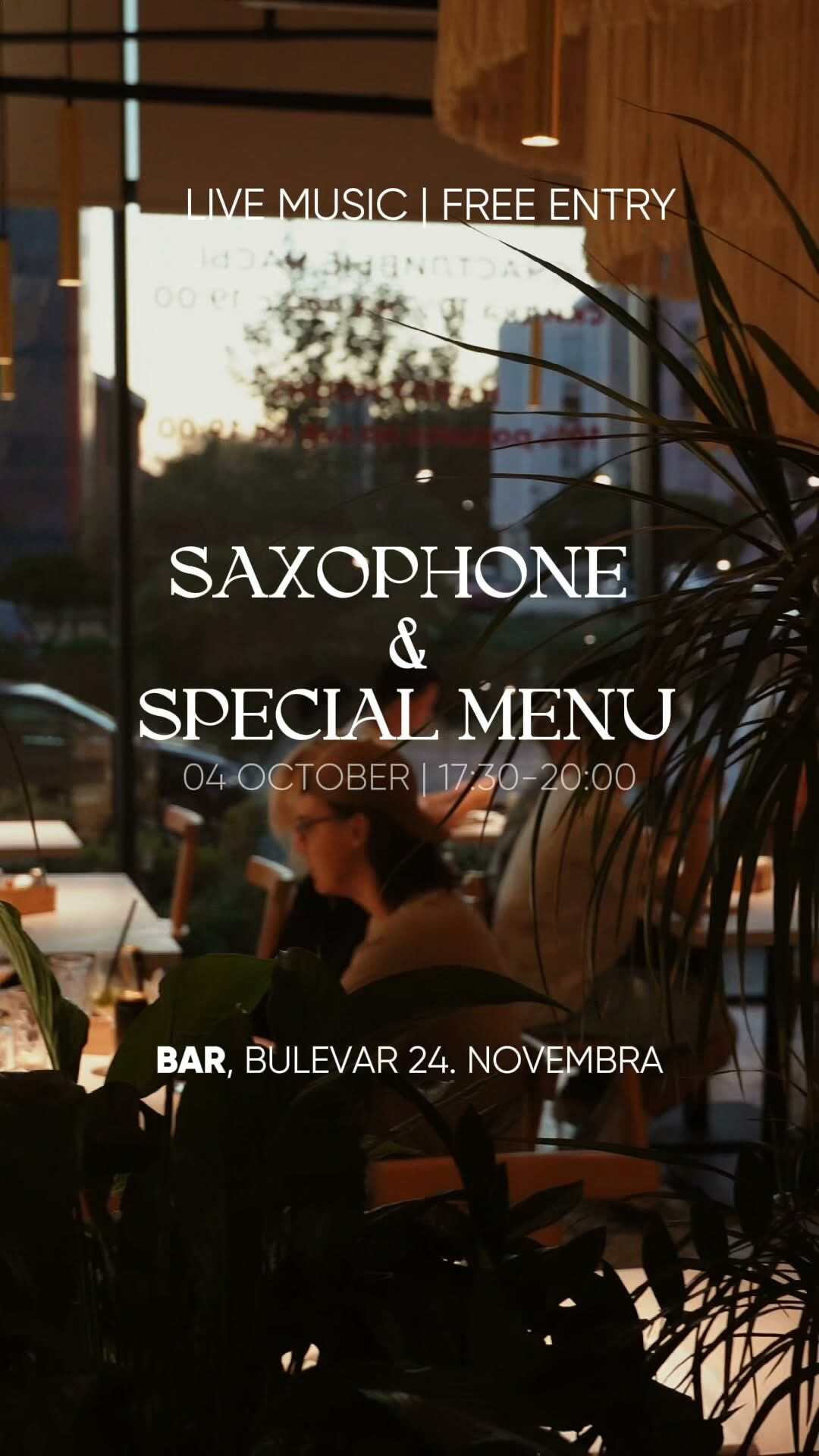 Saxophone Live at Food Stories
