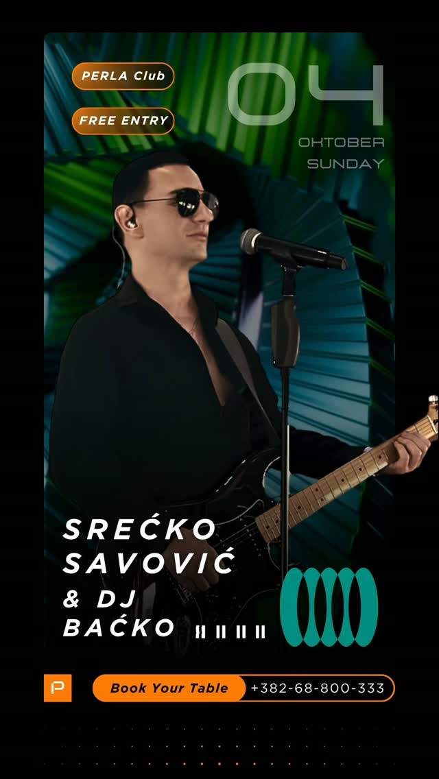 Srećko Savović & DJ Baćko Live at Perla Club