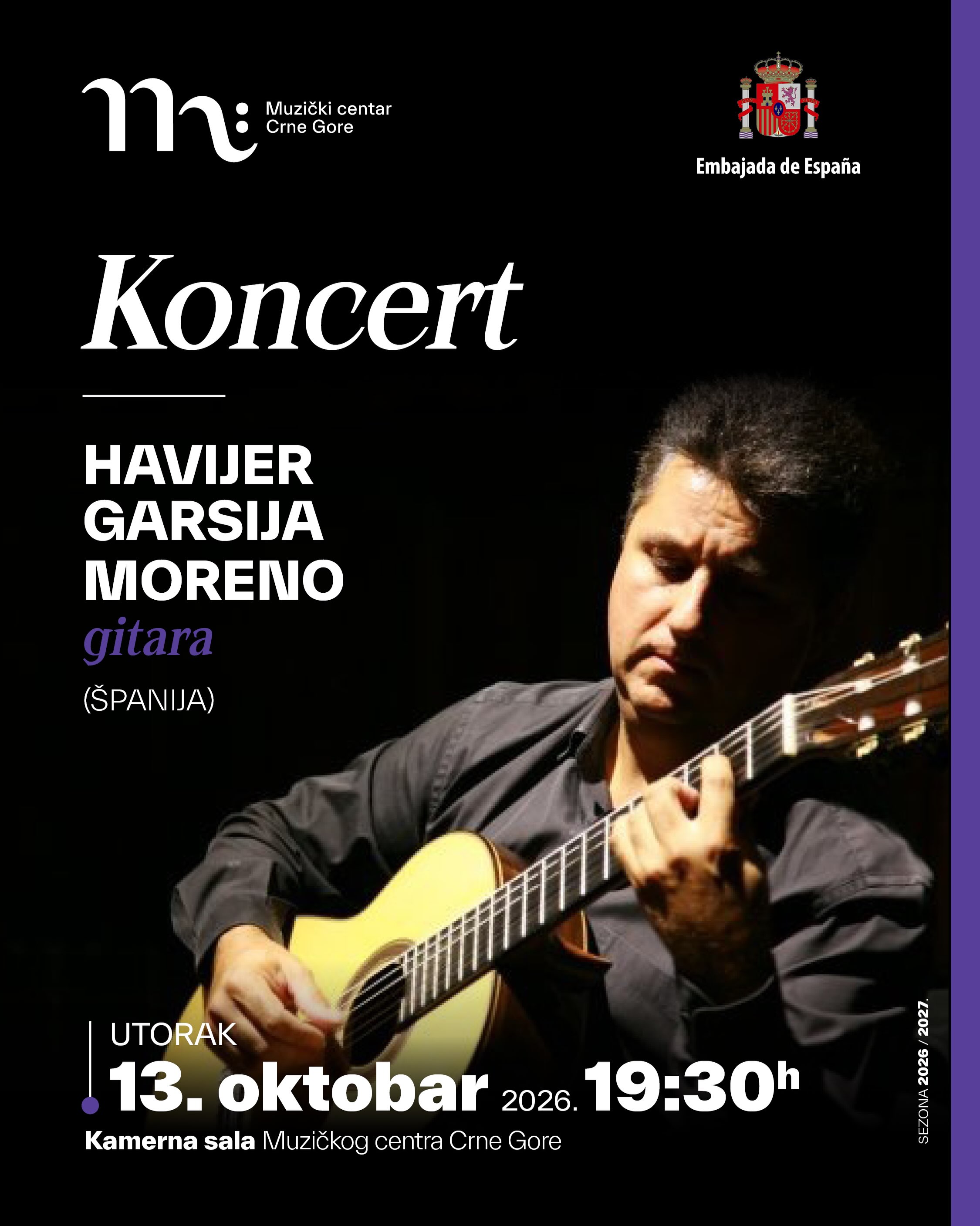 Javier García Moreno Classical Guitar Concert