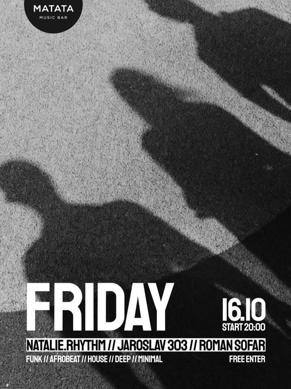 DJ Marathon with Jaroslav 303, Natalie Rhythm & Roman Sofar