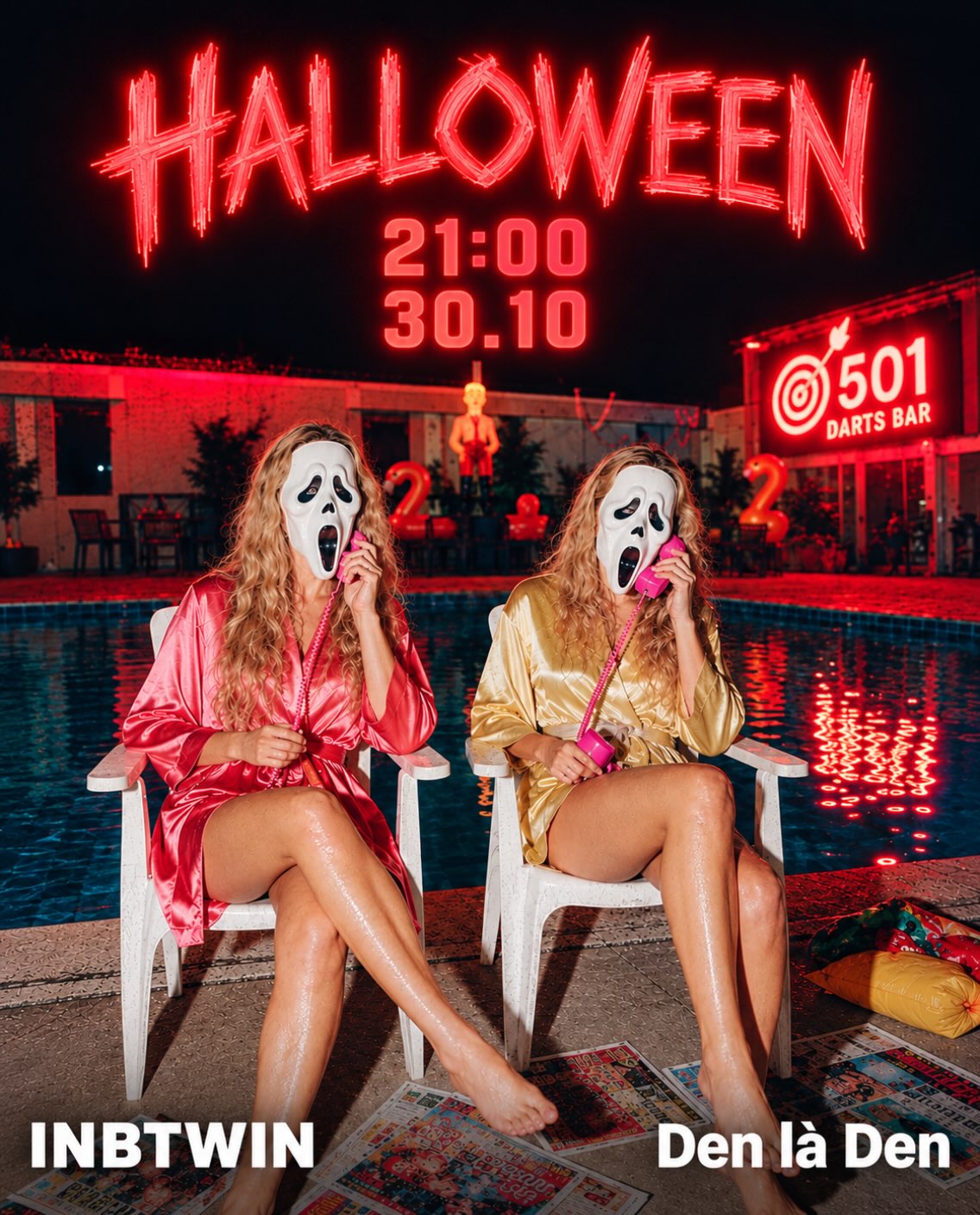 Halloween Party in Bar