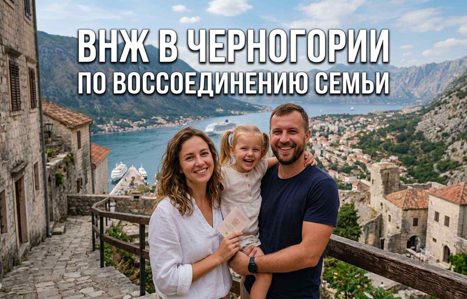 Легализация: Получение ВНЖ в Черногории  по воссоединению семьи