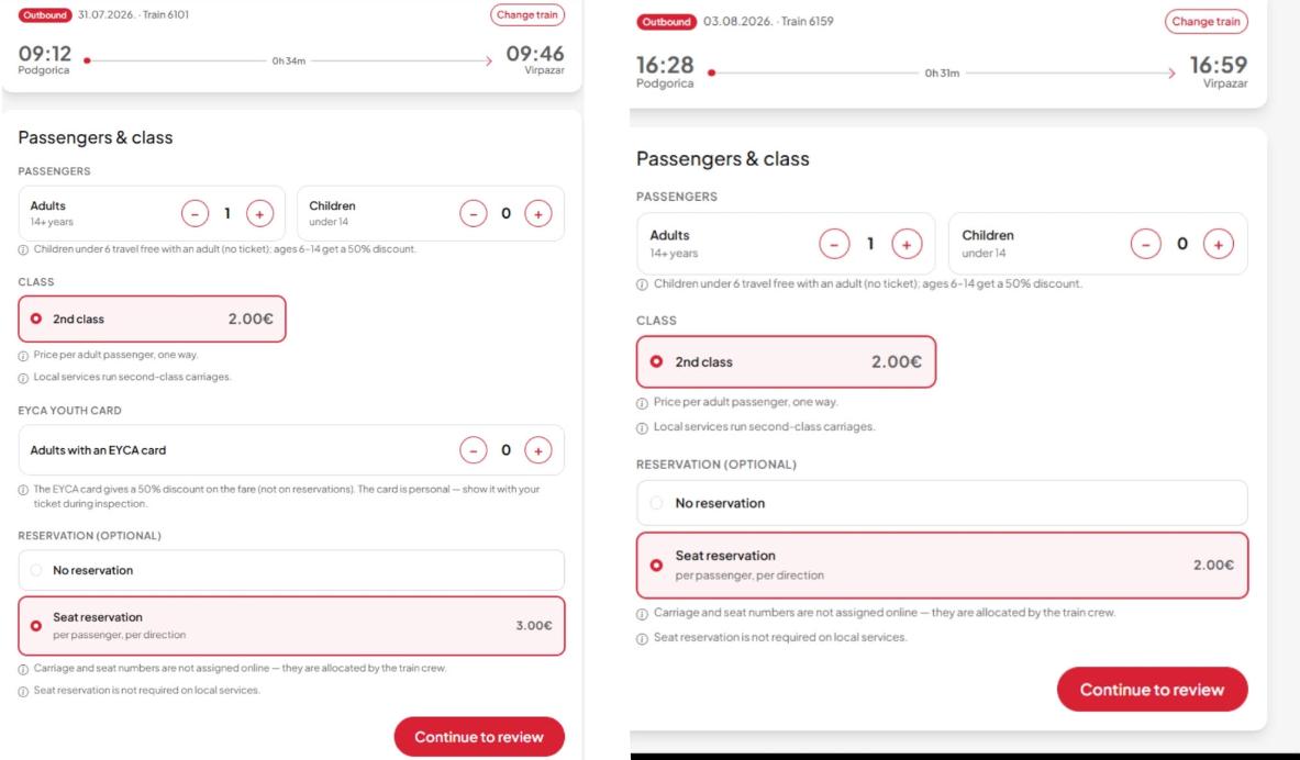 🛜Онлайн-билеты ŽPCG вызвали скандал. 🚆 Новая система...