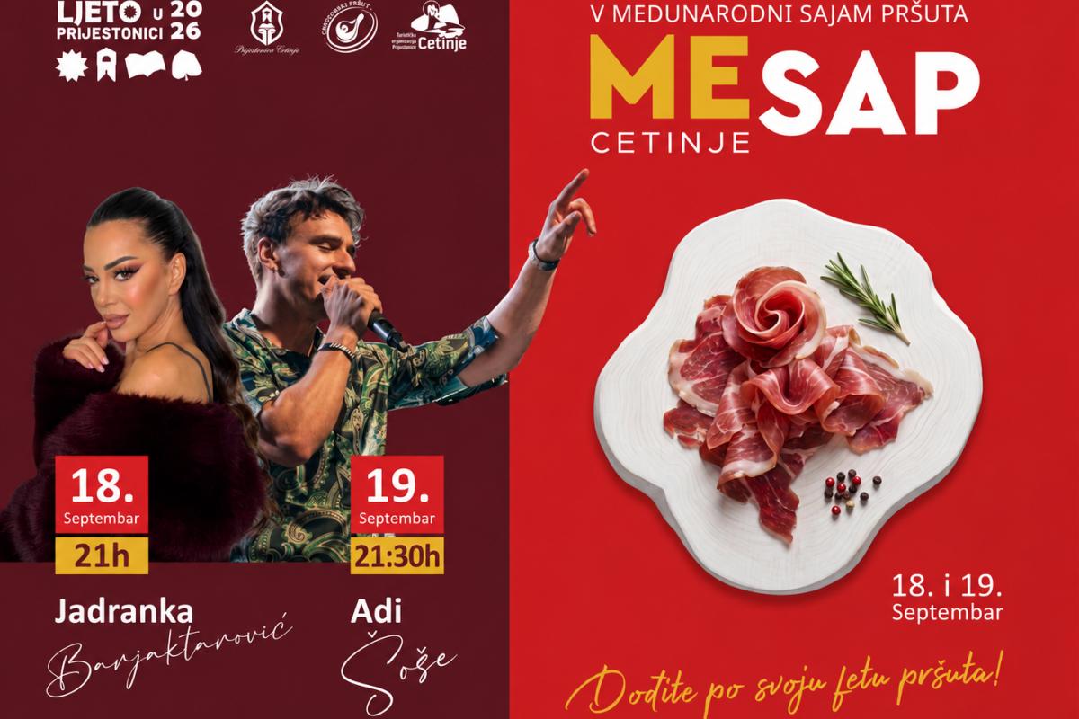 🥩 Цетинье зовёт на фестиваль пршута 🎉...