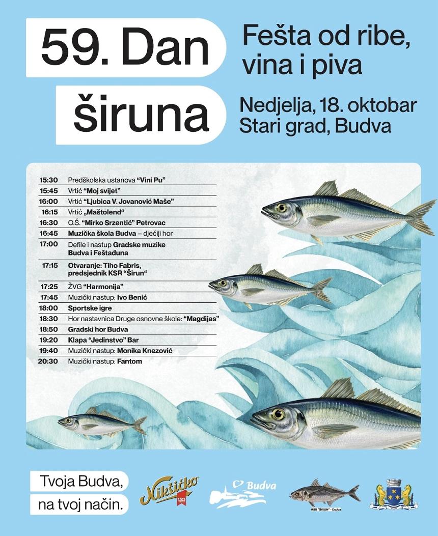 🐟 В Будве пройдёт 59-й День шируна...