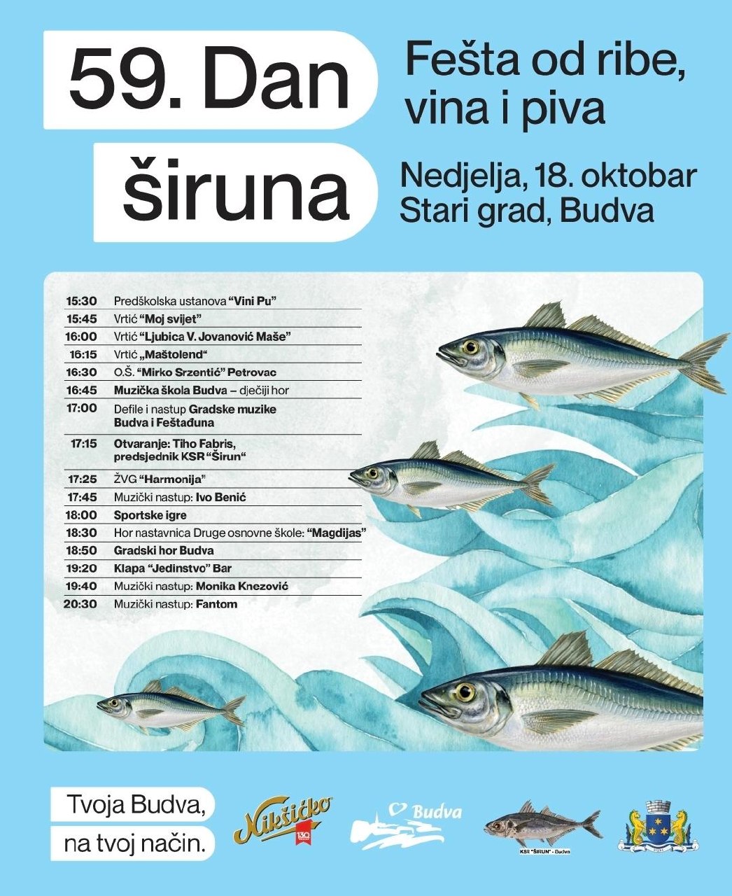 🎉 Будва зовёт на праздник! 🐟 Завтра...